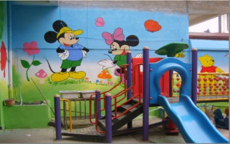 广安幼儿园室外彩绘